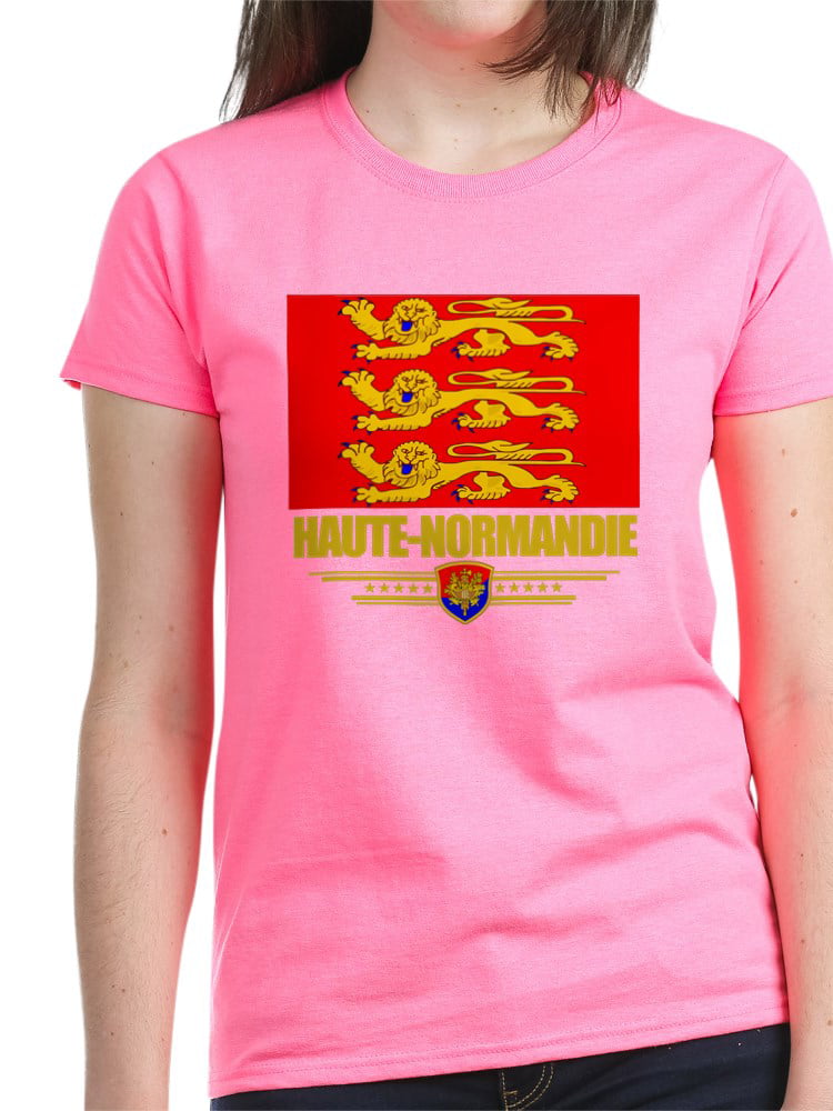 CafePress - Haute Normandie (Flag 10) Women's Dark T Shirt - Women's Dark  T-Shirt 