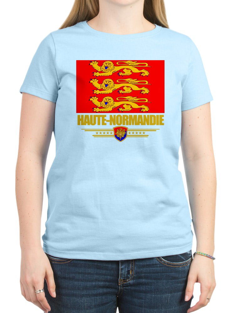 CafePress - Haute Normandie (Flag 10) Women's Light T Shirt - Women's  Classic T-Shirt 