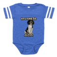 thumbnail image 1 of CafePress - Havanese Mom - Cute Infant Baby Football Bodysuit, 1 of 3
