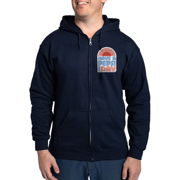 CafePress - Have A Pepsi Day Zip Hoodie (Dark) - Zip Hoodie, Classic Hooded Sweatshirt with Metal Zipper