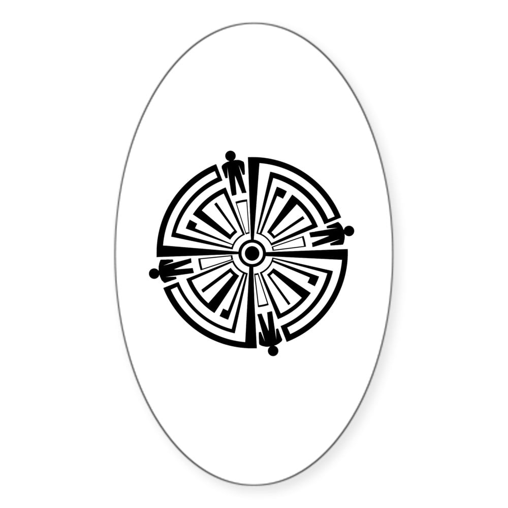 CafePress - Haven Guard Tattoo - Sticker (Oval) - Walmart.com, image size:1000x1000