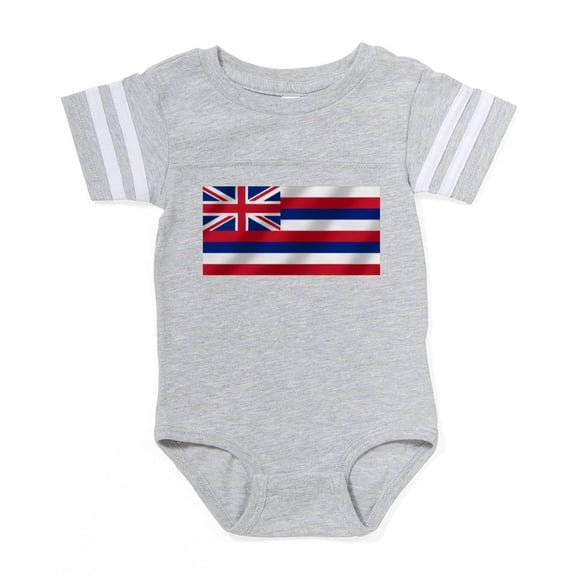 CafePress - Hawaii State Flag - Cute Infant Baby Football Bodysuit