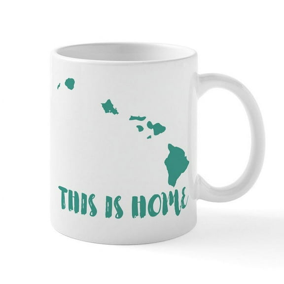 CafePress - Hawaii This Is Home Mug - 11 oz Ceramic Mug - Novelty Coffee Tea Cup