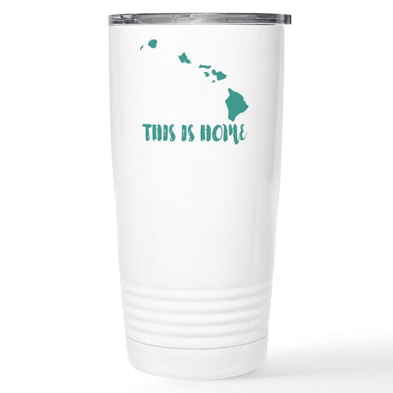 CafePress - Hawaii This Is Home Stainless Steel Travel Mug - Insulated Stainless Steel Travel Tumbler 20 oz.
