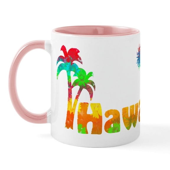 CafePress - Hawaii Tropics Mug - 11 oz Ceramic Mug - Novelty Coffee Tea Cup