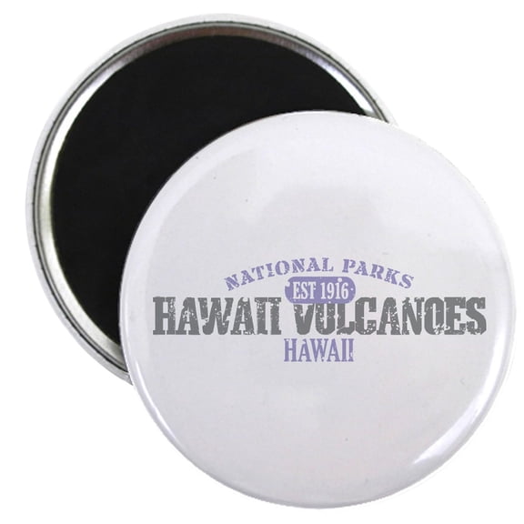 CafePress - Hawaii Volcanoes Nat Park Magnet - 2.25" Round Magnet, Refrigerator Magnet, Button Magnet Style