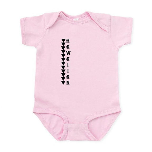 CafePress - Hawaiian BLK & WHT Infant Bodysuit - Baby Light Bodysuit, Size Newborn - 24 Months
