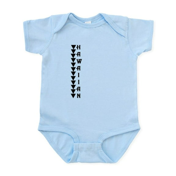 CafePress - Hawaiian BLK & WHT Infant Bodysuit - Baby Light Bodysuit, Size Newborn - 24 Months