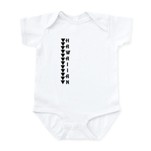 CafePress - Hawaiian BLK & WHT Infant Bodysuit - Baby Light Bodysuit, Size Newborn - 24 Months