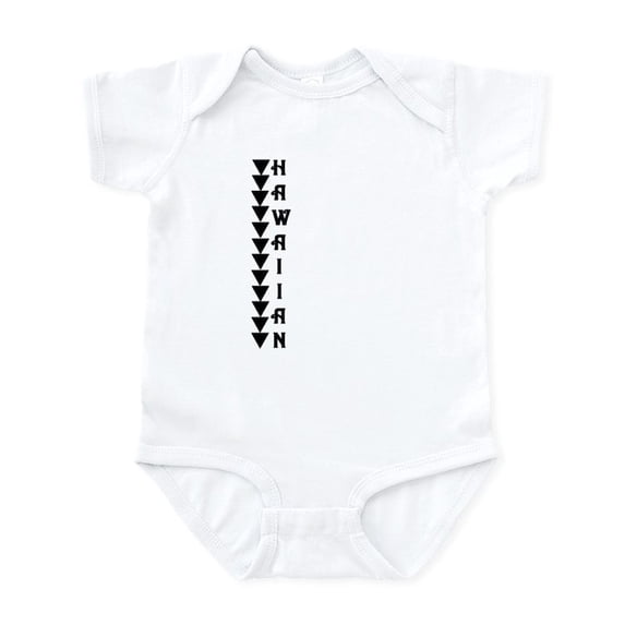 CafePress - Hawaiian BLK & WHT Infant Bodysuit - Baby Light Bodysuit, Size Newborn - 24 Months