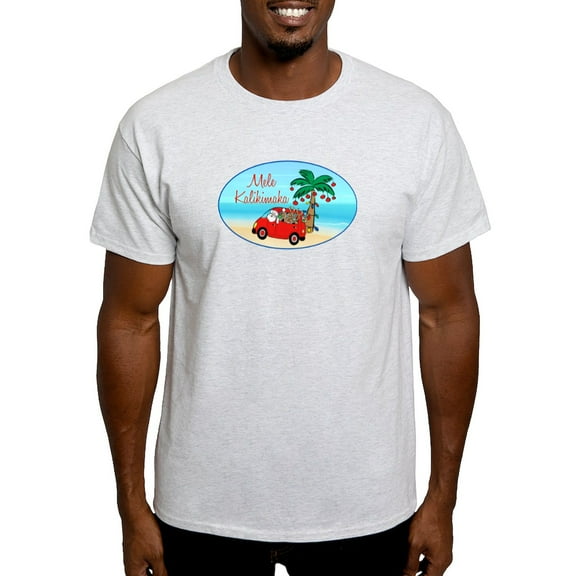 CafePress - Hawaiian Christmas Santa Light T Shirt - Men's Classic Graphic T-Shirt
