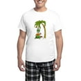 thumbnail image 1 of CafePress - Hawaiian Christmas Turtles Men's Dark Pajamas - Men's Light Loose Fit Cotton Pajama Set, 1 of 7