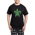 thumbnail image 1 of CafePress - Hawaiian Tribal Turtle Men's Dark Pajamas - Men's Dark Loose Fit Cotton Pajama Set, 1 of 7
