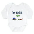 thumbnail image 1 of CafePress - He Did It... (Left) Infant Creeper Body Suit - Long Sleeve Cotton Baby Bodysuit, 1 of 4