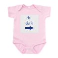 thumbnail image 1 of CafePress - He Did It Right Infant Bodysuit - Baby Light Bodysuit, Size Newborn - 24 Months, 1 of 4