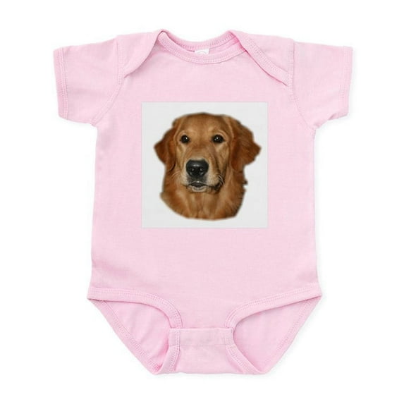 CafePress - Head Study Golden Retriever Infant Creeper - Baby Light Bodysuit, Size Newborn - 24 Months
