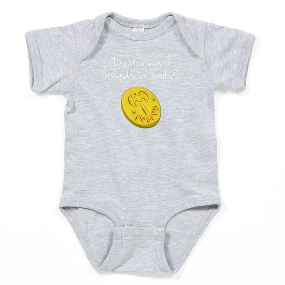 CafePress - Heads Or Tails? - Cute Infant Bodysuit Baby Romper - Size Newborn - 24 Months
