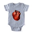thumbnail image 1 of CafePress - Heart Colored_Tr - Cute Infant Baby Football Bodysuit, 1 of 3