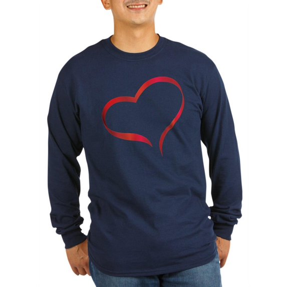 CafePress - Heart Long Sleeve Dark T Shirt - Long Sleeve Dark T-Shirt