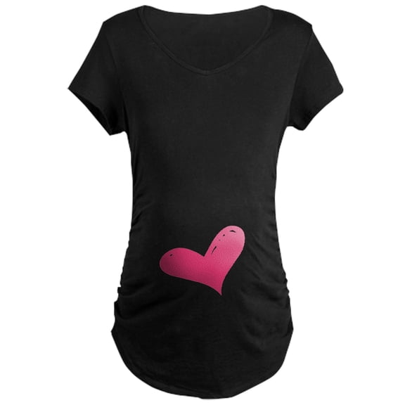CafePress - Heart Maternity Dark T Shirt - Maternity Dark T-Shirt