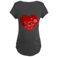 thumbnail image 1 of CafePress - Heart Maternity Dark T Shirt - Maternity Dark T-Shirt, 1 of 3