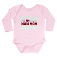 thumbnail image 1 of CafePress - Heart Mom Mom Body Suit - Long Sleeve Cotton Baby Bodysuit, 1 of 4
