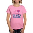 thumbnail image 1 of CafePress - Heart Navy Sailor Women's Dark T Shirt - Women's Traditional Fit Dark T-Shirt, 1 of 4