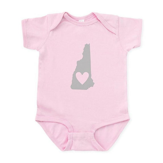CafePress - Heart New Hampshire Infant Bodysuit - Baby Light Bodysuit, Size Newborn - 24 Months
