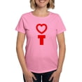 thumbnail image 1 of CafePress - Heart Occupational Therapy Women's Dark T Shirt - Women's Traditional Fit Dark T-Shirt, 1 of 4