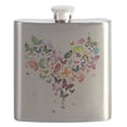 thumbnail image 1 of CafePress - Heart Of Butterflies Flask - Stainless Steel Flask, 6oz Drinking Flask, 1 of 2