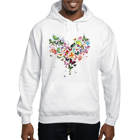 CafePress - Heart Of Butterflies Hoodie - Pullover Hoodie, Hooded Sweatshirt