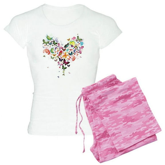 CafePress - Heart Of Butterflies Pajamas - Women's Light Pajamas