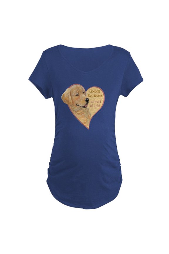 - Heart Of Gold Maternity Dark T Shirt - Maternity Dark T-Shirt