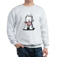 thumbnail image 1 of CafePress - Heart Scarf Westie Sweatshirt - Crew Neck Sweatshirt, 1 of 4