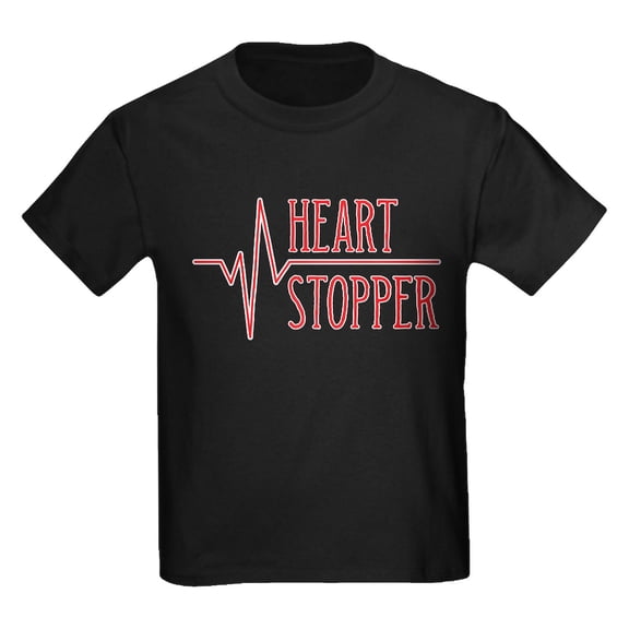 CafePress - Heart Stopper Kids Dark T Shirt - Dark T-Shirt Kids XS-XL