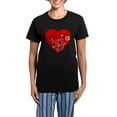 thumbnail image 1 of CafePress - Heart Women's Dark Pajamas - Women's Short Sleeve Print T-Shirt and Pants Dark Cotton Pajama Set, 1 of 7