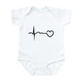thumbnail image 1 of CafePress - Heartbeat Infant Bodysuit - Baby Light Bodysuit, Size Newborn - 24 Months, 1 of 4