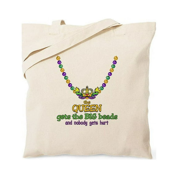 CafePress - Heartcrownqbbeadstr Tote Bag - Unisex Canvas Tote Bag, Beige, 1-Piece