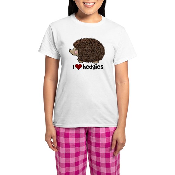 CafePress - Hearthedgies Women's Light Pajamas - Women's Short Sleeve Print T-Shirt and Pants Light Cotton Pajama Set