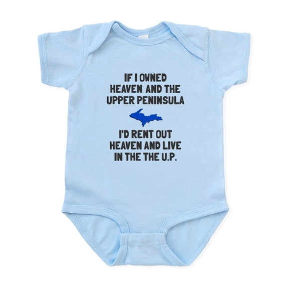 CafePress - Heaven And The Upper Peninsula Infant Bodysuit - Baby Light Bodysuit, Size Newborn - 24 Months