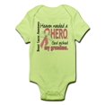 thumbnail image 1 of CafePress - Heaven Needed A Hero Breast Cancer Infant Bodysuit - Baby Light Bodysuit, 1 of 1