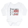 thumbnail image 1 of CafePress - Heaven Needed A Hero Lung Cancer Body Suit - Long Sleeve Cotton Baby Bodysuit, 1 of 4