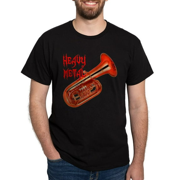 CafePress - Heavy Metal Tuba Dark T Shirt - Men's Classic Graphic Cotton T-Shirt