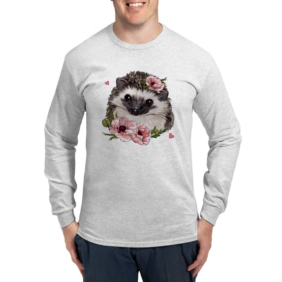 CafePress - Hedgehog Long Sleeve T Shirt - Unisex Cotton Long Sleeve T-Shirt