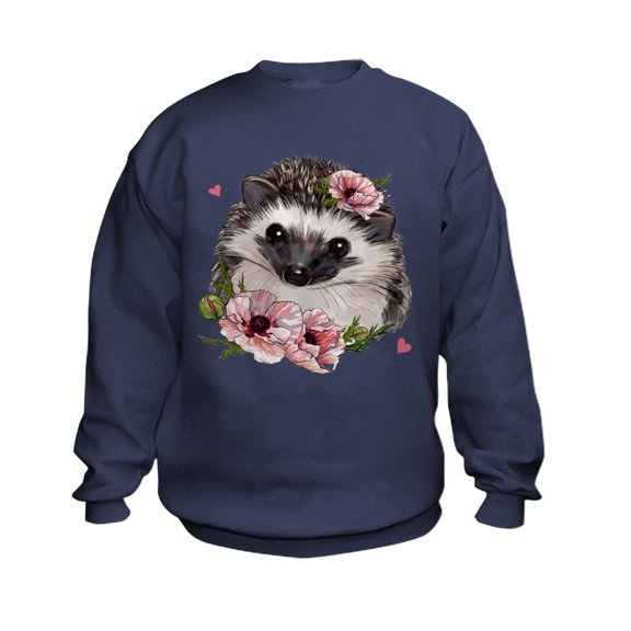 CafePress - Hedgehog Sweatshirt - Kids Sweatshirt, Youth Crew Neck Sweatshirt