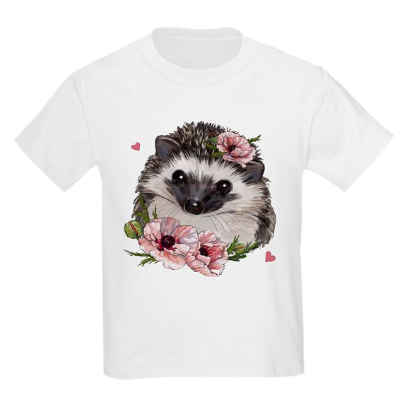 CafePress - Hedgehog T Shirt - Light Classic Kids Graphic, Short Sleeve T-Shirt, Sizes XS-XL
