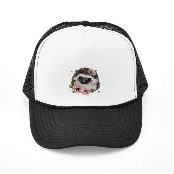 CafePress - Hedgehog - Adjustable Unisex Printed Trucker Hat with Mesh Back