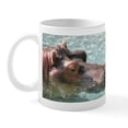 thumbnail image 1 of CafePress - Helaine's Hippo Mug - 11 oz Ceramic Mug - Novelty Coffee Tea Cup, 1 of 6