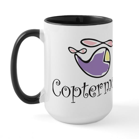 CafePress - Helicopter Mom Large Mug - 15 oz Ceramic Large White Novelty Mug