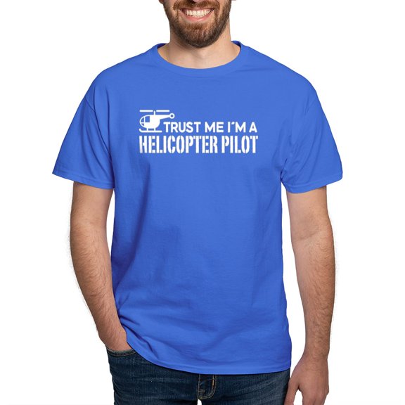 CafePress - Helicopter Pilot Dark T Shirt - Men's Classic Graphic Cotton T-Shirt